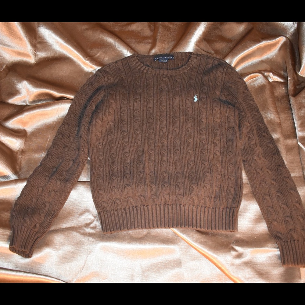 Brown Ralph Lauren Knit Sweater